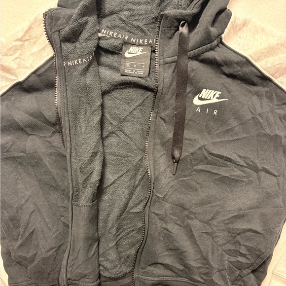 Nike Air Black and White Zip up Hoodie - Picture 4 of 7